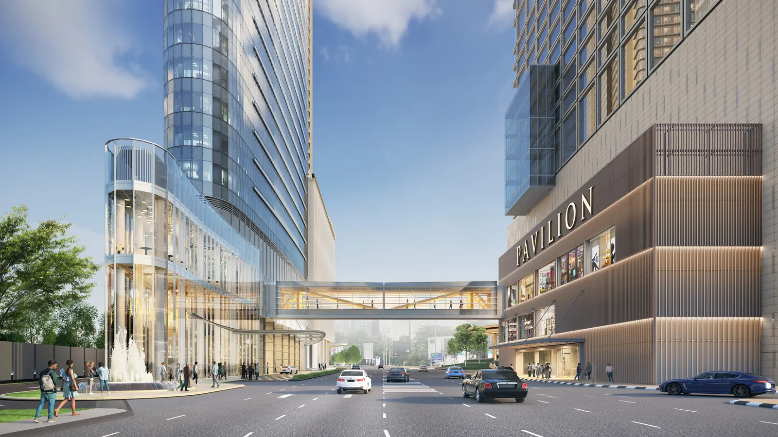 Pavilion Square Residence tower and retail podium on Jalan Raja Chulan, Bukit Bintang Kuala Lumpur