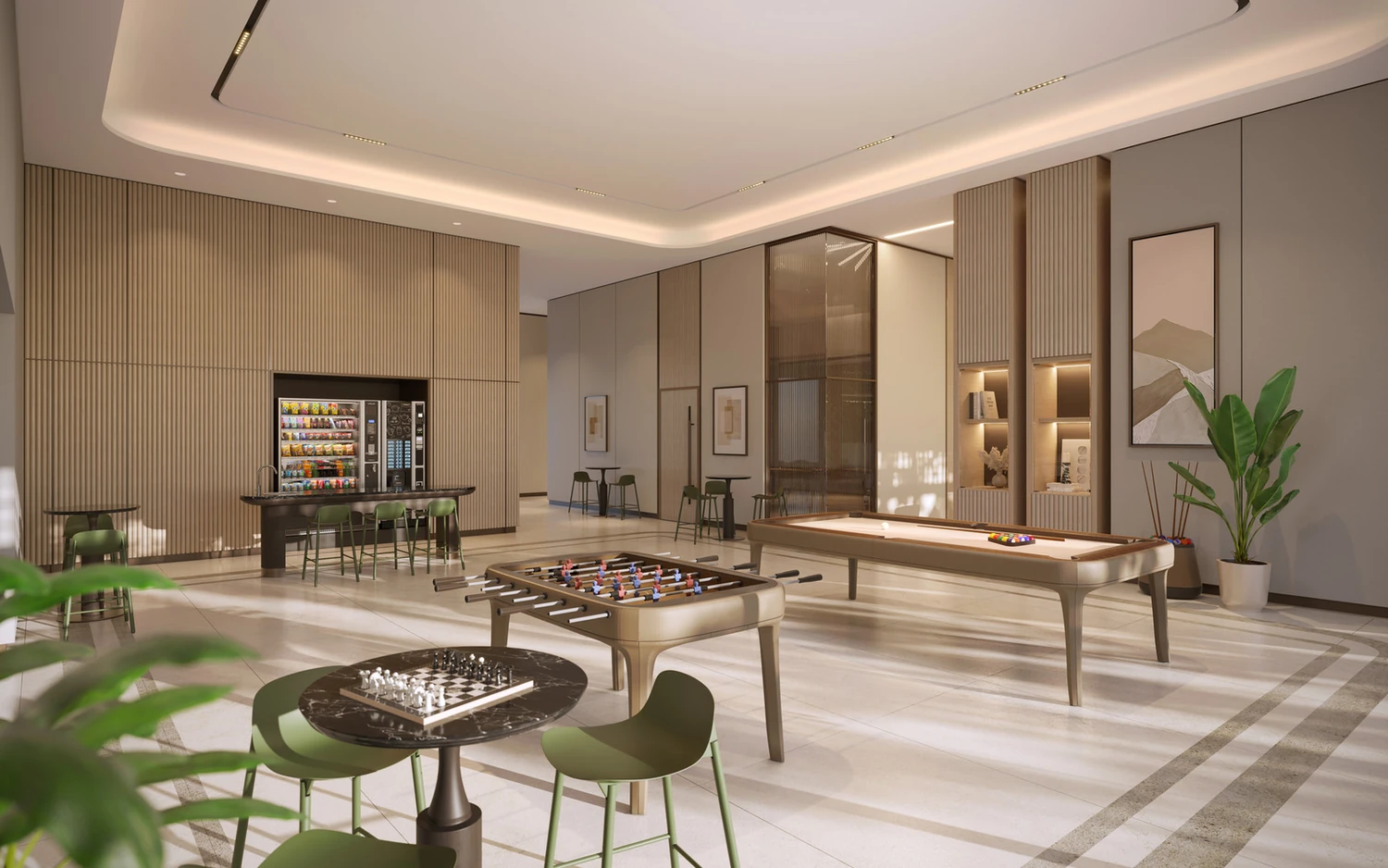 Residents private lounge interior