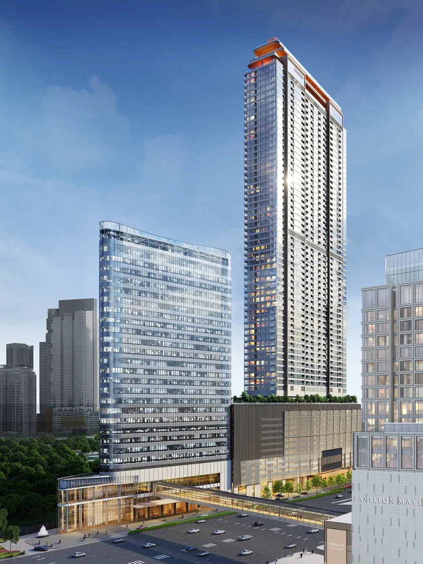 Pavilion Square Residence tower rising over Bukit Bintang